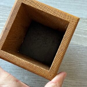 CUTCO Wood Utensil Holder Desk Organizer Cutlery Knife Block Style Made in USA